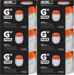 Gatorade Gx Hydration System, Non-Slip Gx Squeeze Bottles Or Gx Sports Drink Concentrate Pods, 4 Count (Pack of 6)