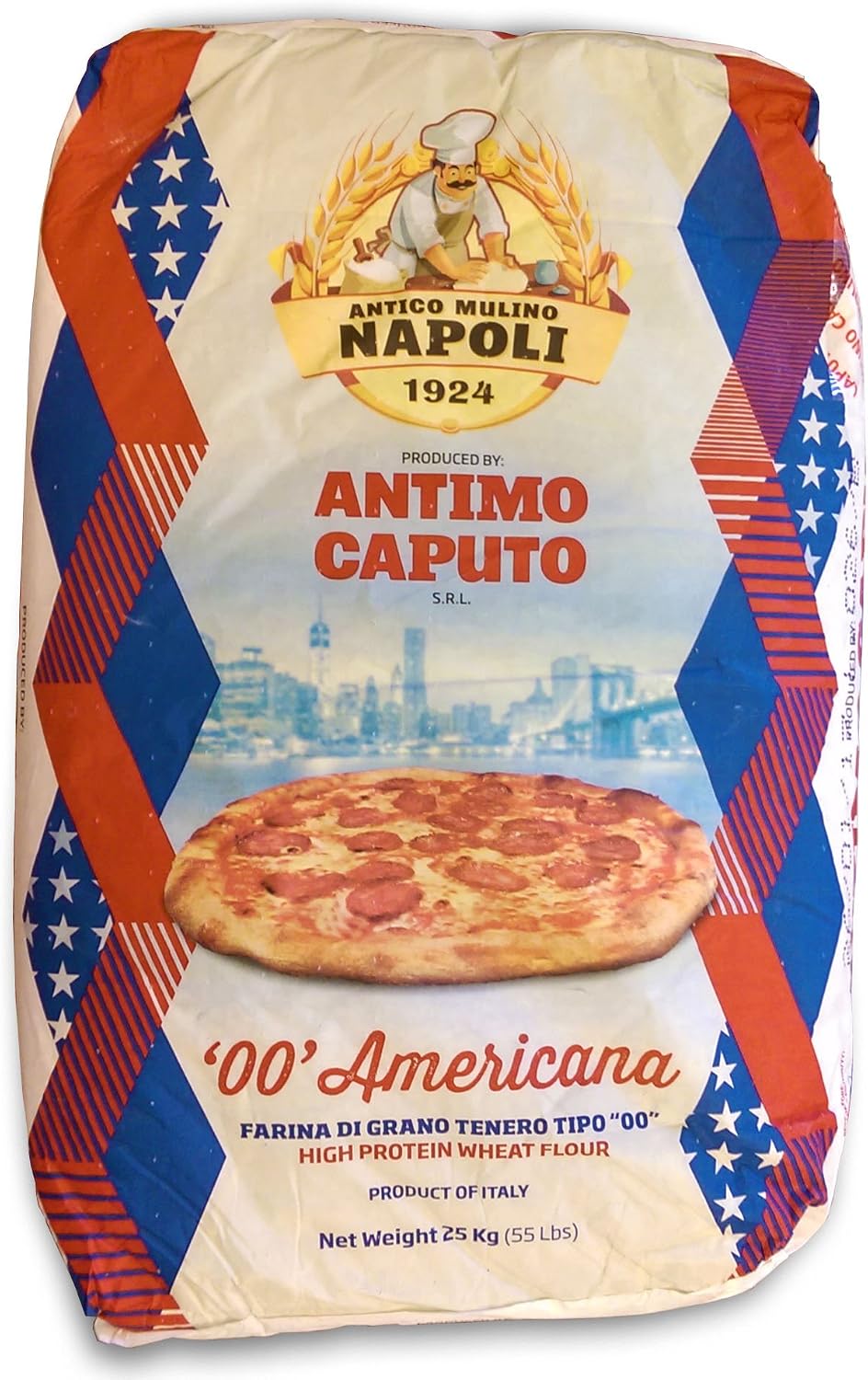 Antico Molino Napoli Antimo Caputo Pizza Flour, Americana, 55 Pound