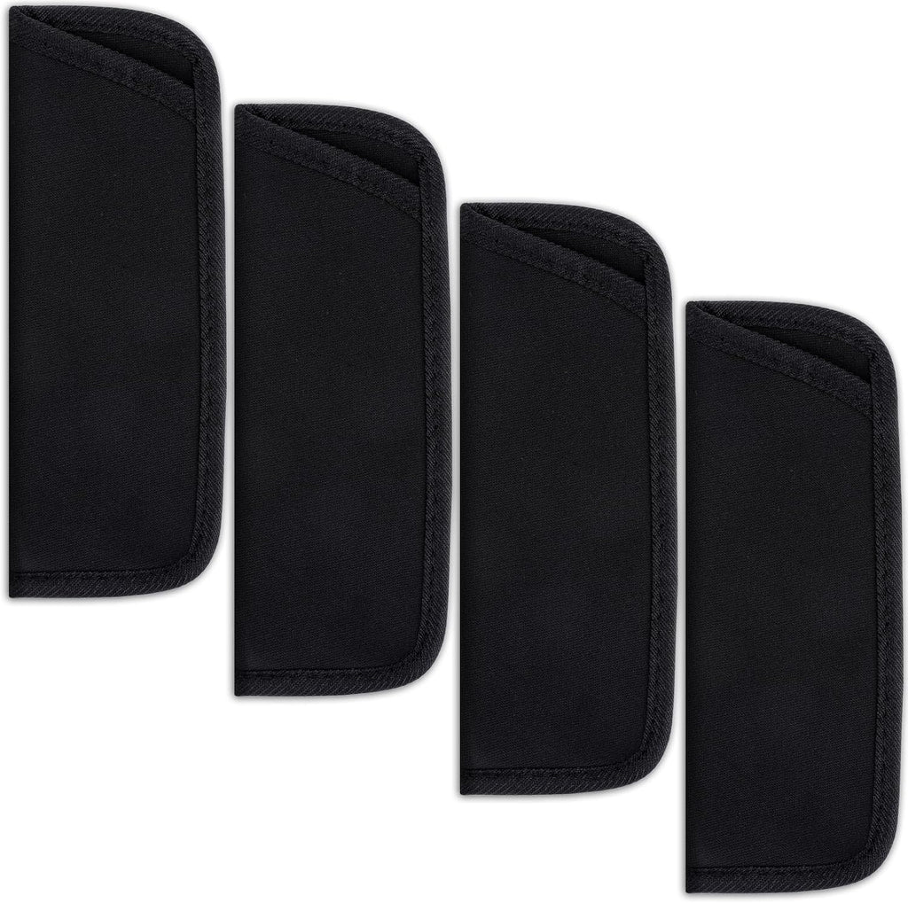 Xthrotsenk 4 Pack Eyeglass Case Soft Slip in Glasses Cases Black Eyeglasses Holder Protective Case for Travel Sunglasses Case Pouch Fabric Spectacle Pouch Soft Glasses Sleeve Holder