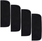 Xthrotsenk 4 Pack Eyeglass Case Soft Slip in Glasses Cases Black Eyeglasses Holder Protective Case for Travel Sunglasses Case Pouch Fabric Spectacle Pouch Soft Glasses Sleeve Holder