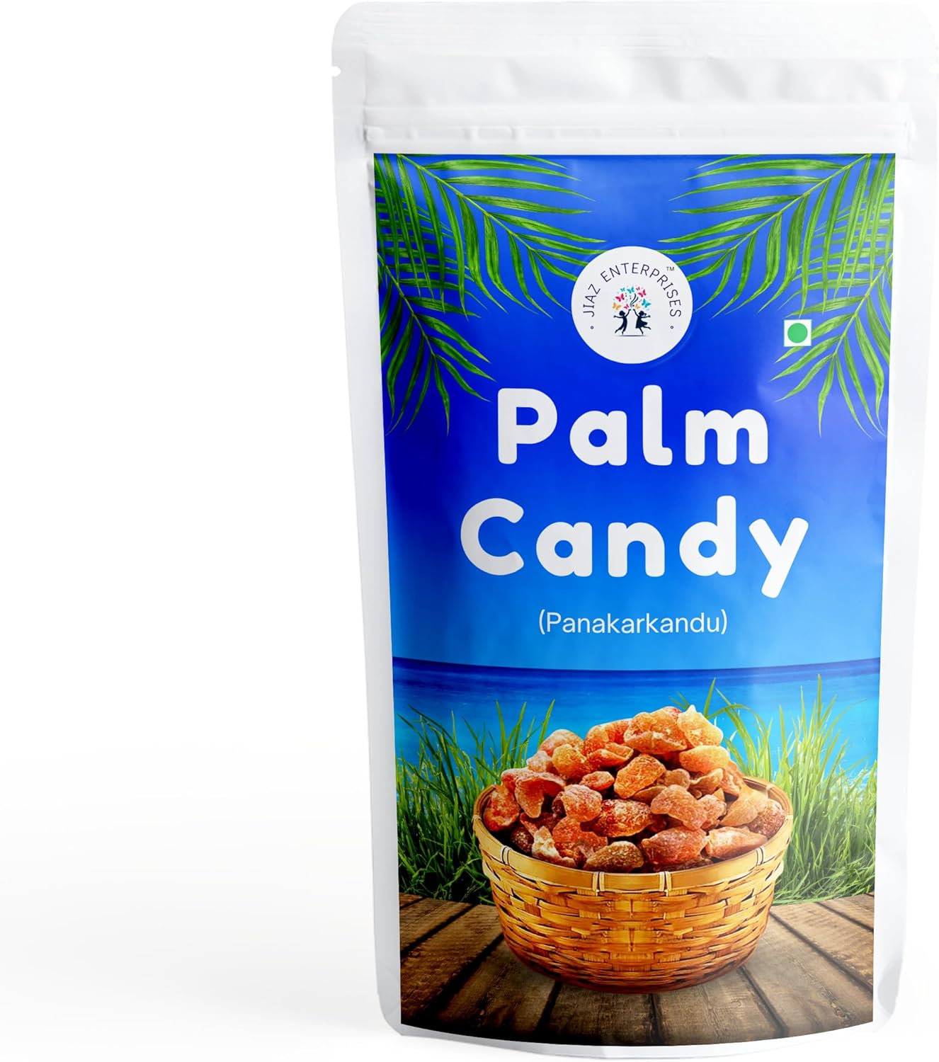 Jiaz Enterprises Palm Candy Panakarkandu | Panam Karkandu | Authentic Indian | Pure Palm Sugar | Natural Sweetener for Cooking & Baking | 200 GM (7.05 Oz)