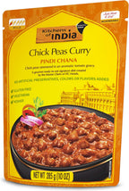 Kitchens of India Pindi Chana – Chick Peas Curry, (Pack of 6)10 Ounces , Gourmet Ready To Eat Authentic Indian Dish (Pack of 6)