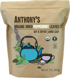 Anthony's Organic Peppermint Leaves, 1 lb, Gluten Free, Non GMO, Cut & Sifted, Keto Friendly