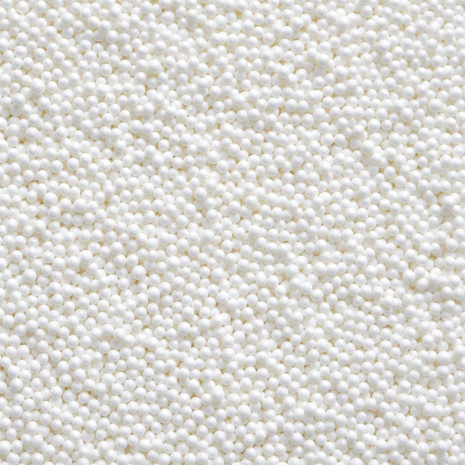 White Nonpareils Sprinkles - 4.6oz Edible 2mm Pearl Sprinkles for Cake Decorating, Cupcake, Cookie, Baking, Donuts, Ice Cream Toppings, Wedding Party Supplies