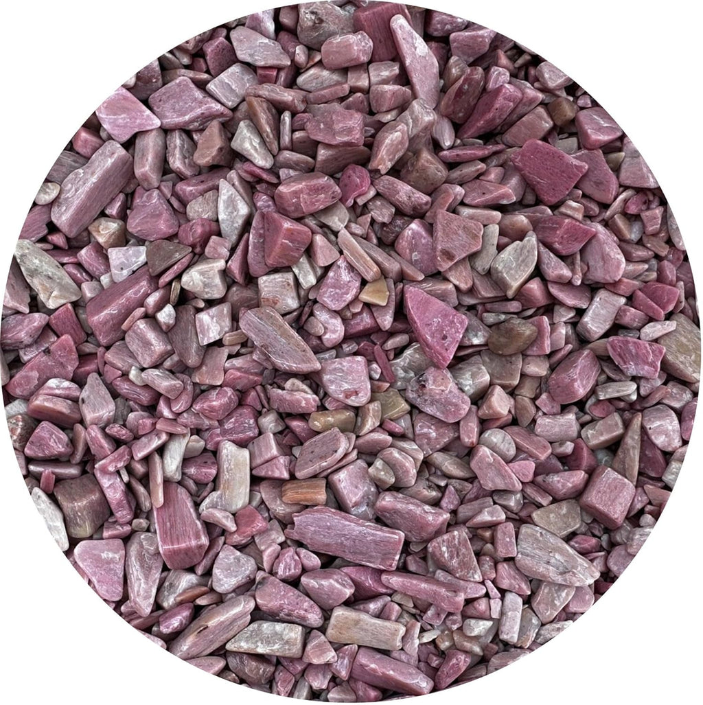 WHOLESALE Natural Semi Tumbled Pink Opal Gemstone Chips, Crushed Mini Crystals, Undrilled Crystal Chips (Pink Opal, 1 Pound)