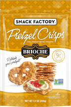 Snack Factory Pretzel Crisps Brioche Pretzel Crackers, 7.2 Oz Bag