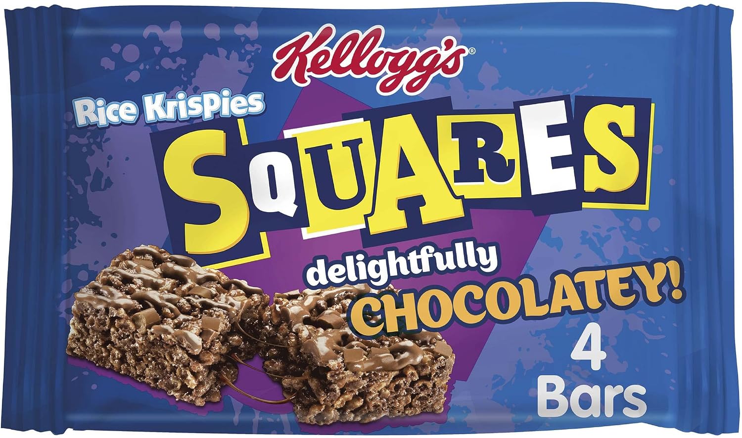 Kellogg's Rice Krispie Chocolate Squares - 4 x 36g