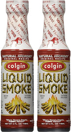 Colgin Authentic Hickory Liquid Smoke 4 oz for Home Cooks & BBQ Enthusiasts – Liquid Smoke for Cooking – Rich, Sweet Smoky Flavor for Meats, Sauces, & Marinades – Ideal for BBQ & Cooking (2 pack)