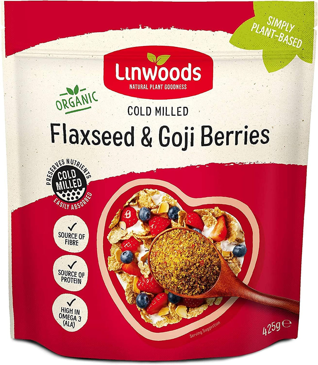 Linwoods - Organic - Milled Flaxseed & Goji Berries - 425g