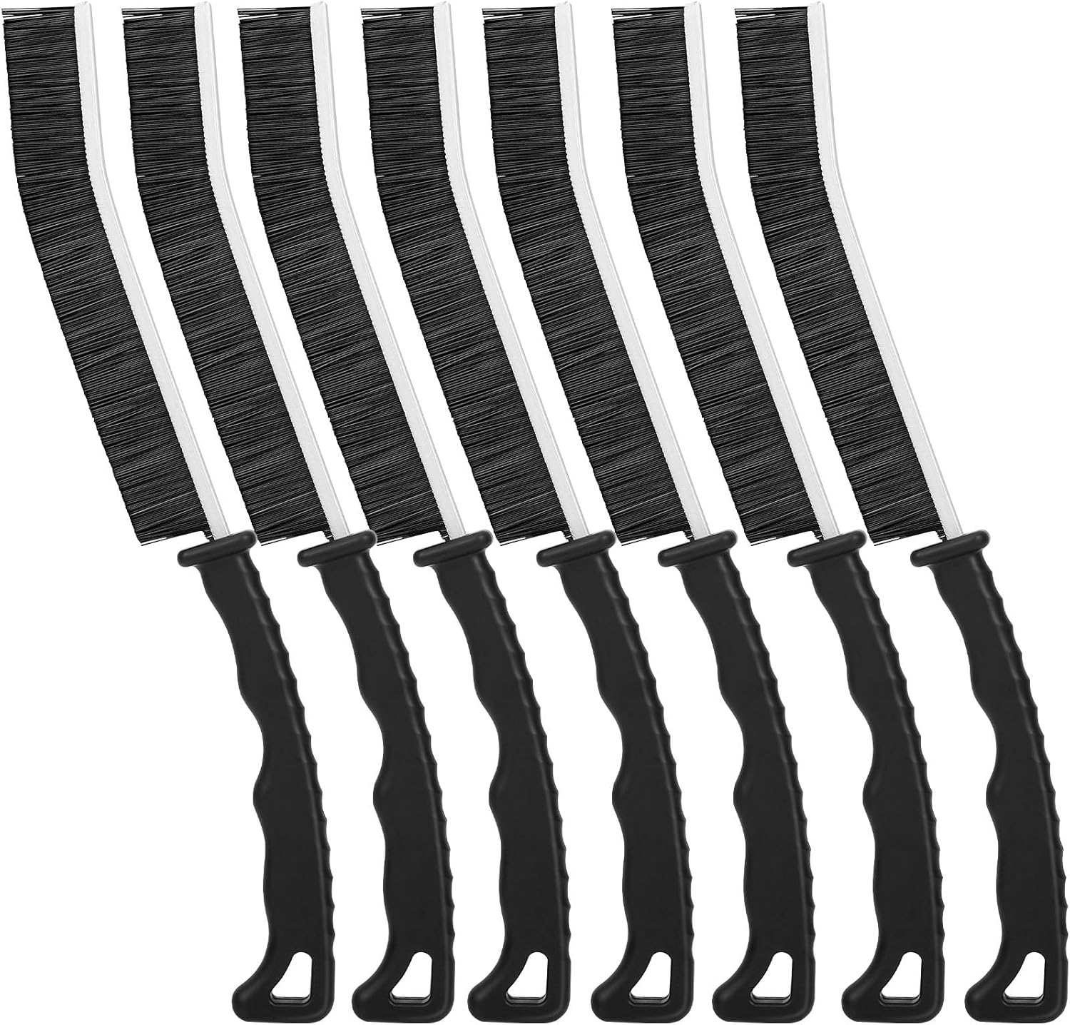 7Pcs Hard Bristle Crevice Cleaning Brush - Grout Cleaner Brush, Gap Cleaning Tools, Effective Tile Cleaning Brush for Household, Floor, Grout Lines, Tile, Flower Pots, Kitchen, Home Essentials Brush