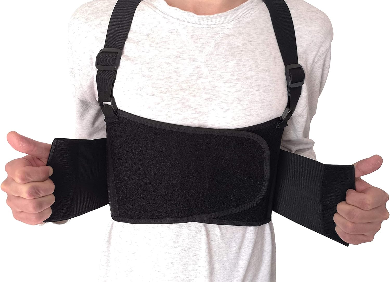 Solmyr Rib and Chest Support Brace, Broken Rib Brace, Breathable Rib Belt for Sore or Bruised Ribs Support, Sternum Injuries, Dislocated Ribs Protection, Pulled Muscle Pain(XL)