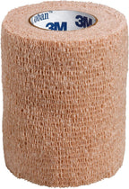 3M Coban Elastic Self-Adherent Cohesive Bandage Beige NonSterile 3" x 5 Yd 24 Ct