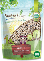 Food to Live Organic Black-Eyed Peas, 1 Pound – Raw Dried Cow Peas, Non-GMO, Bulk Beans, Product of the USA