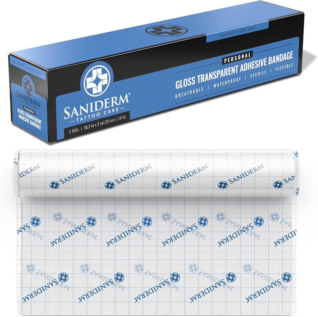 Saniderm Original Tattoo Aftercare Bandage (Personal Roll, 10.2 in x 2 yd)