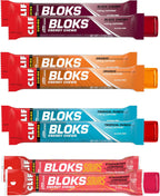 CLIF BLOKS - Energy Chews with Caffeine - Variety Pack - Non-GMO - Plant Based - Fast Fuel for Cycling and Running - Quick Carbohydrates and Electrolytes - 2.12 oz. Packets (8 Count)