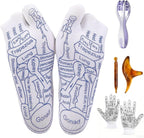 Reflexology Socks，Acupressure Socks，Massage Socks，Finger Massager，Gloves ，Help to Relieve Fatigue and Relax the Body and Mind