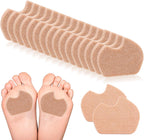 30 Pieces Felt Pads for Dancer Sesamoiditis Ball of feet Pads Pain Relief Forefoot Cushion Self Adhesive Foot Cushion Reduce Foot and Heel Pain for Dancing