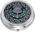 Pill Box (Large Size) in a Scottish Thistle Design