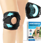 BraceAbility Patella Knee Brace for Women and Men - Patella Stabilizer Brace for Kneecap Dislocation, Patellofemoral Pain, Runners Knee, Tendonitis, MCL LCL Arthritis, Patellar Tendon, ACL Support (M)