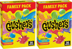 Gushers Fruit Flavored Snacks, Tropical and Strawberry Flavors, Family Pack, 20 Ct, 16 oz (Pack of 2)