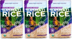 Lotus Foods Regenerative Organic Brown Basmati Rice - Gluten Free Whole Grain Heirloom Rice, Vegan, Non GMO, Use for Curries, Stir Fries, Rice Pudding, Salad, and More - 30 oz Bag (Pack of 3)