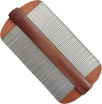 Extra Fine Stainless Steel Lice Comb Easy to Remove Nits and Eggs Reuseabe and Reliable Hair Lice Treatment Combs 4inches Different Double-Sided Needles for All Types Hair Useful