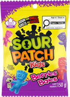 Maynards Sour Patch Kids, Berries, Candy, 150g/5.25 oz., Imported from Canada)