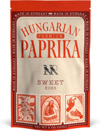 Premium SWEET Hungarian Paprika Powder (4 oz) - Non-GMO - Vibrant Deep Red Color - Protected Designation of Origin (PDO): Szeged Region, Hungary - Authentic Seasoning Spice in Resealable Bag by MEROPS