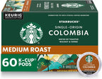 Starbucks K-Cup Coffee Pods, Medium Roast Coffee, Colombia, 100% Arabica, 6 boxes (60 pods total)