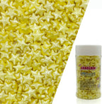 10mm Yellow Sprinkles Edible Stars Cake Decorating Stars Cake Decorations Cupcake Toppers Cookie Decorating Perfect for Cakes,Cupcakes,Desserts Toppings 3OZ