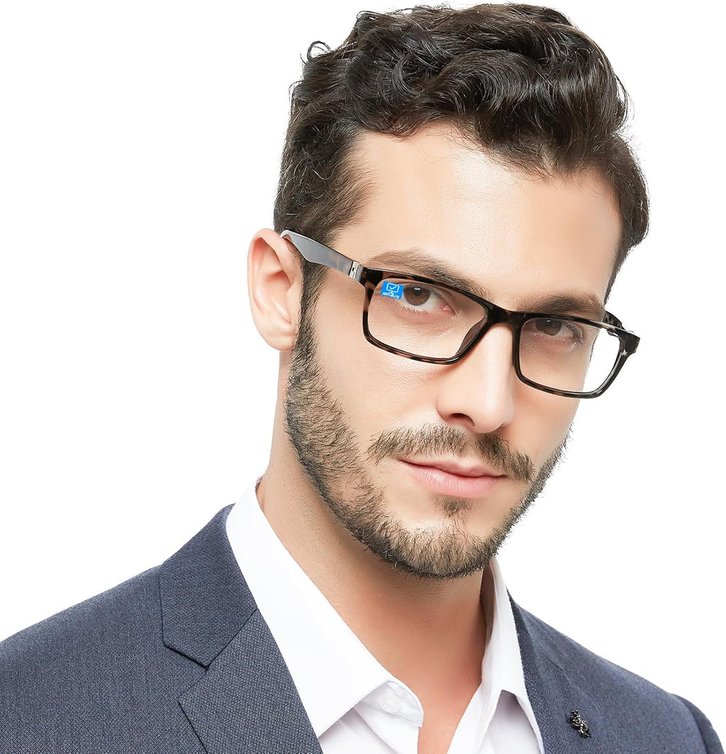 OCCI CHIARI Blue Light Reading Glasses Men Anti Glare Computer Readers for Big Head