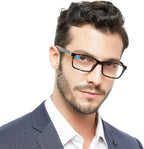 OCCI CHIARI Blue Light Reading Glasses Men Anti Glare Computer Readers for Big Head
