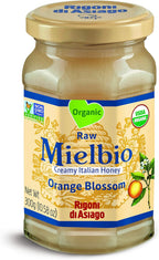 Rigoni Di Asiago Mielbio Italian Raw and Creamy Honey, Orange Blossom, 10.58 Ounce, (Pack of 1)