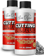 2-Pack Evo Dyne Cutting Oil Fluid (8oz), Made in USA - Multipurpose - Cutting Oil for Drilling, Tapping, Milling - Machine Cutting Fluid | Safe on Metal & Glass