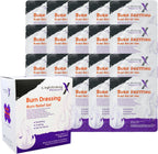 Lightning X Products Cooling Burn Relief Gel, 4x4 Inch Trauma Burn Dressing - Box of 20 Pieces