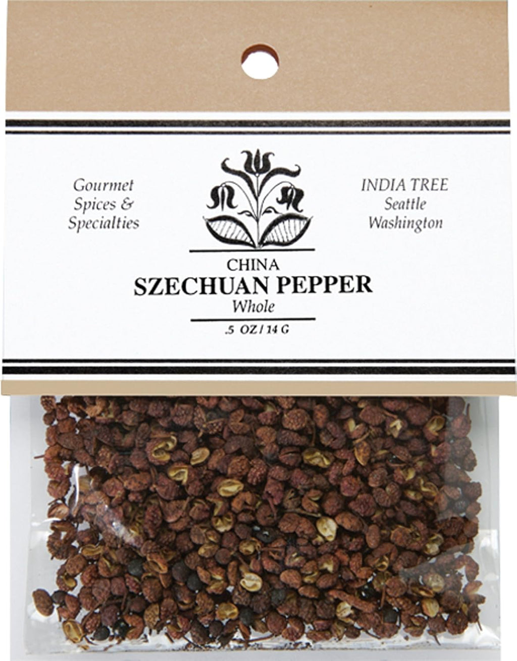 India Tree Peppercorns, Szechuan, .5 oz (Pack of 4)