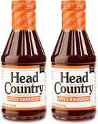 Head Country Bar-B-Q Sauce, Apple Habanero Flavor, 20oz (pack of 2)