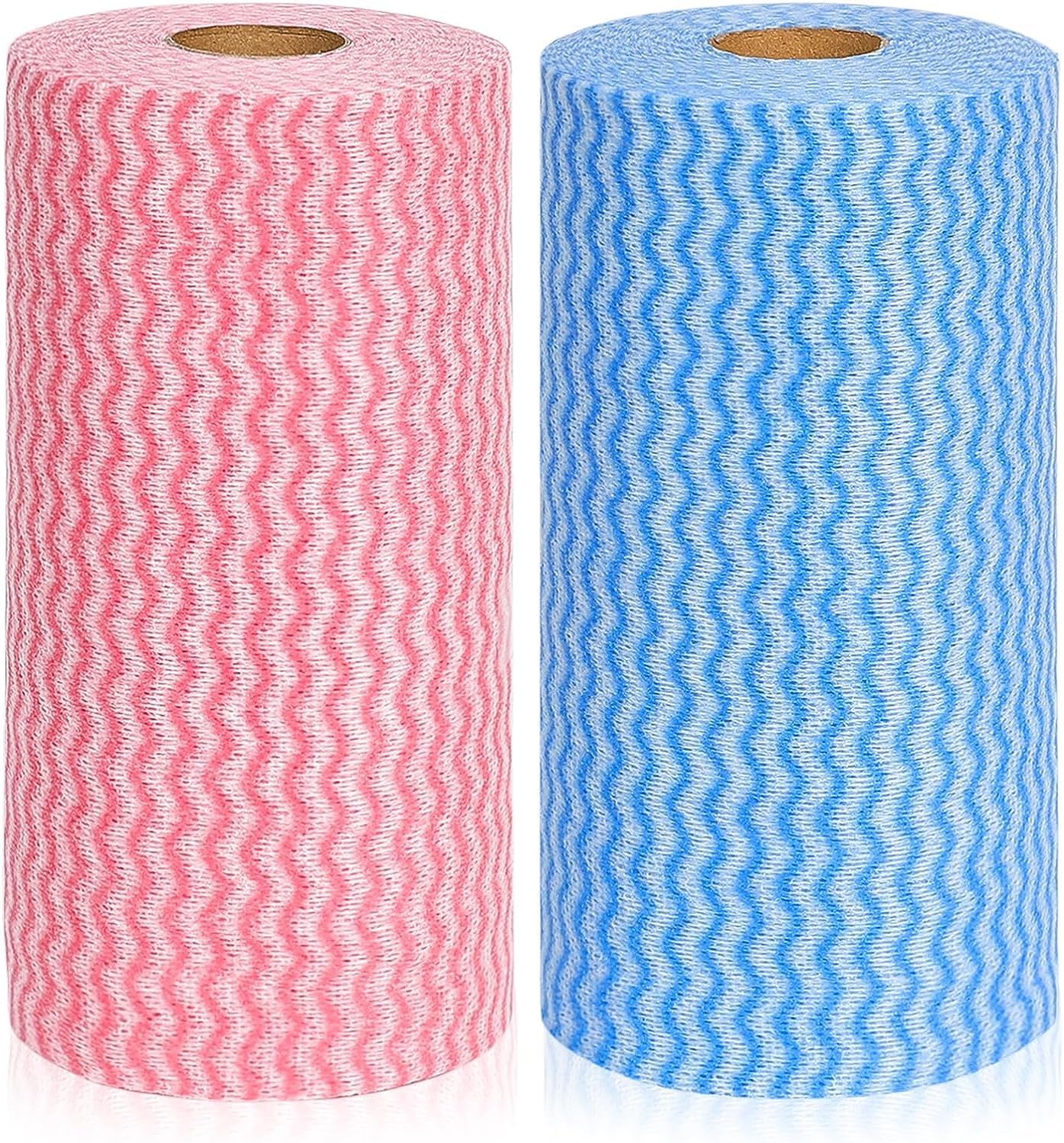 JEBBLAS Reusable Household & Kitchen Wipes, Disposable Cleaning Cloths, Wash Rags in 2 Rolls of 200 Sheets