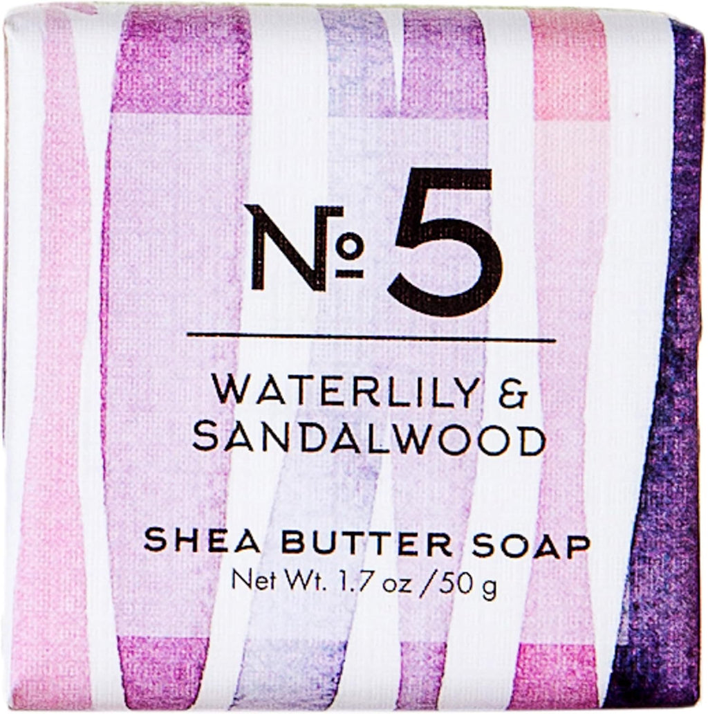 Via Mercato Travel Sized Italian Soap Bar (50g) - No. 5 Waterlily and Sandalwood