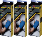 Futuro Night Wrist Sleep Support Brace, Adjustable Nighttime Splint for Carpal Tunnel Relief, Cushioned Beads and Removable Stabilizer, Fits Left or Right Hand (3-Pack)