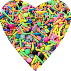 COOL MOM SPRINKLES Retro Neon 90's Sprinkles (4 oz.) – Themed Birthday Sprinkles for Decorating Cakes, Cupcakes, Cookies & Desserts – Glow Under UV Light - Mixed in the USA/Gluten-Free