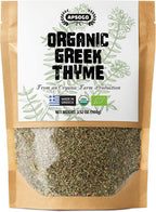 Apsogo Organic Greek Thyme – Premium Dried Thyme Leaves from Greece (3.52 oz) Aromatic for Cooking, Tea & Seasoning, 3.52 oz Resealable Eco Pouch