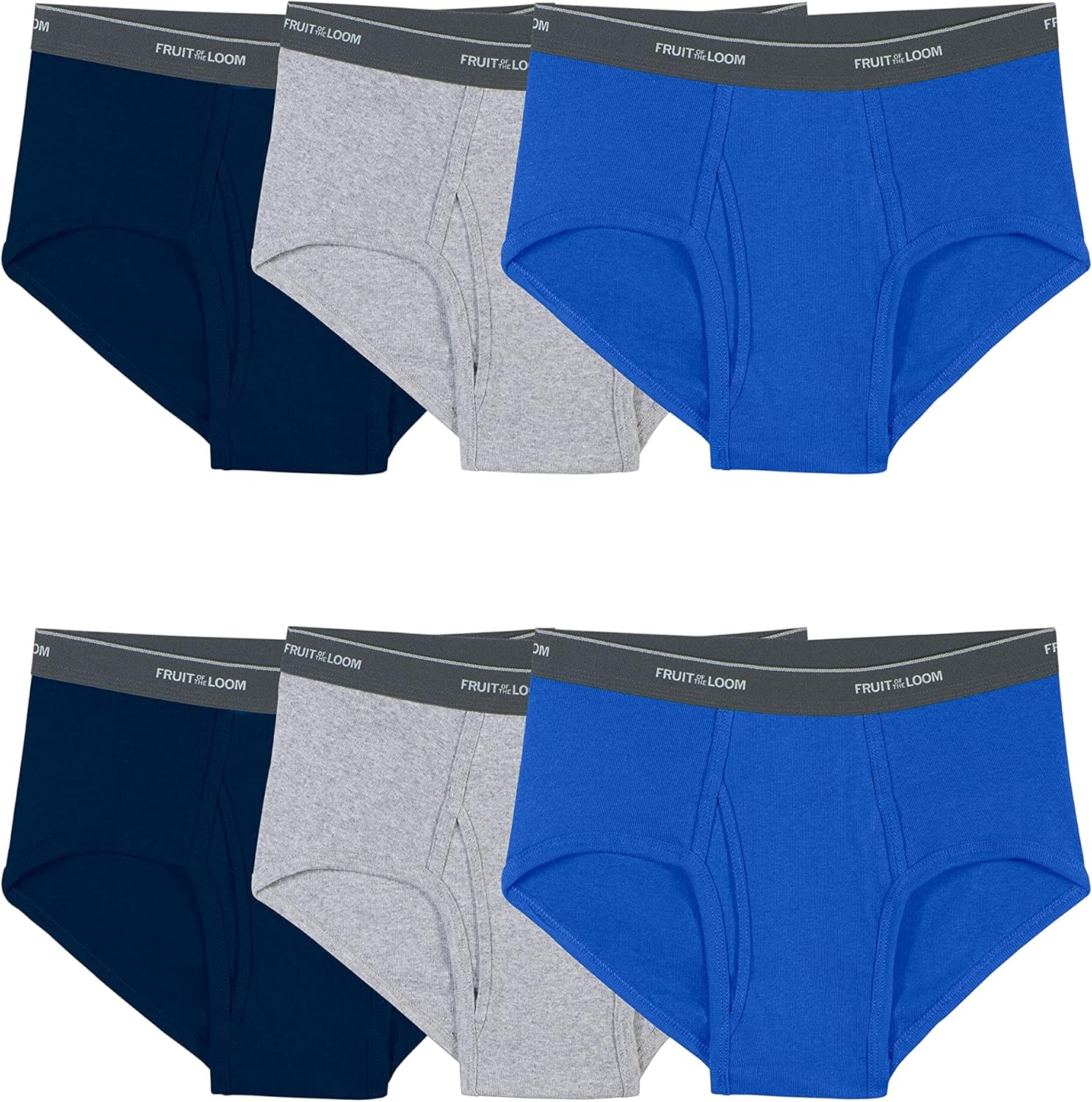 Men's Breathable Cotton Micro-Mesh Briefs, Assorted 4 Pack