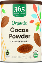 365 by Whole Foods Market, Organic Cocoa Powder, Unsweetened, 8 Ounce