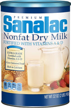 SANALAC Non Fat Dry Milk, 1 qt