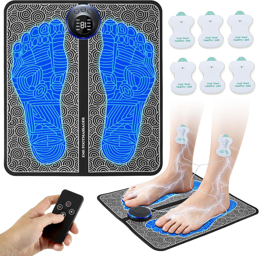 EMS Foot Massage for Muscle Relaxation, Transcutaneous Electronic Nerve Stimulator, 10 Modes 19 Gears