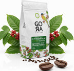GoRa Organic Ethiopian Coffee Beans – Medium Roast Whole Bean, Single Origin 100% Arabica, Smooth Fruity & Floral Notes, Forest-Grown Specialty Coffee – 250g (8.8oz)