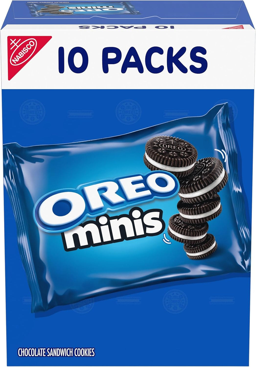 OREO Mini Chocolate Sandwich Cookies, 10 Snack Packs