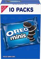 OREO Mini Chocolate Sandwich Cookies, 10 Snack Packs