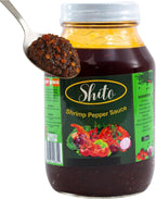African Delights Julie's Special Shito,Ghana Shito with Fish Sauce & Spices,Premium Blend with Fish Paste, Shrimp Paste, and Hot Dried Pepper (32oz Hot)